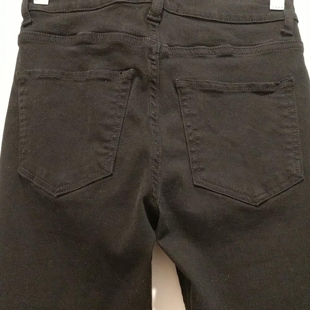 High Rise Black Jeans - Picture 3 of 4